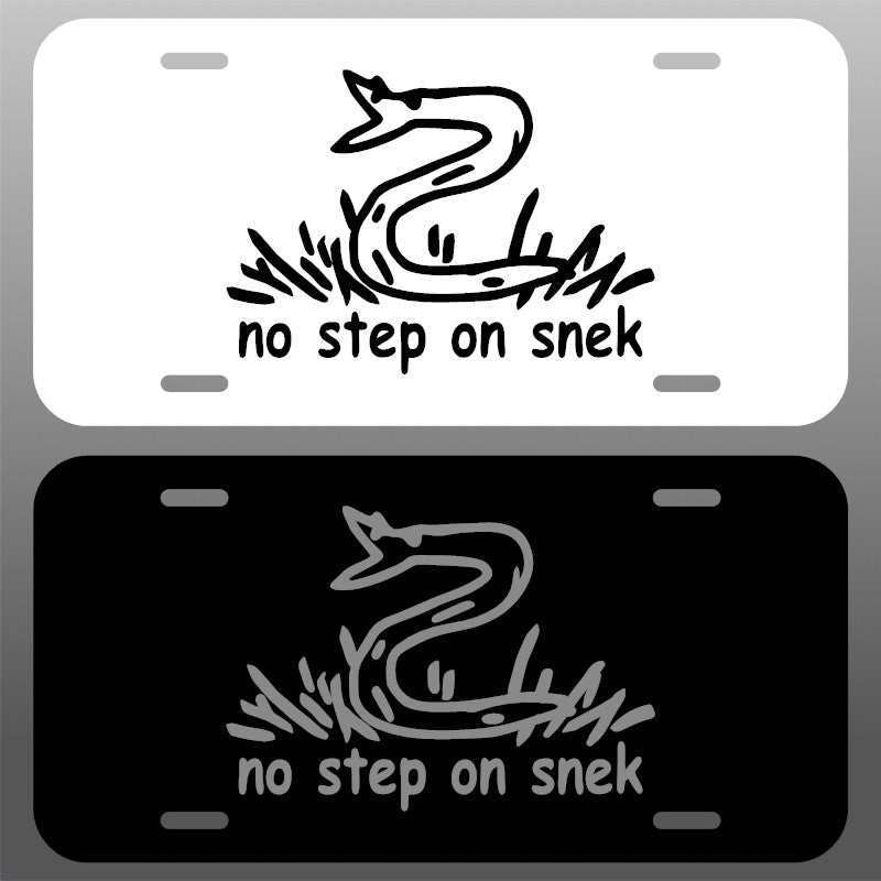 No Step on Snek Don't Tread on Me Custom and Funny Vinyl Sticker