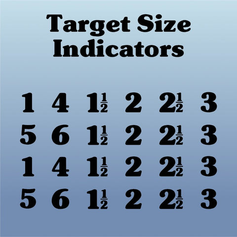 NRL22 Target Size Numbers
