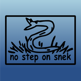 No Step on Snek Decal