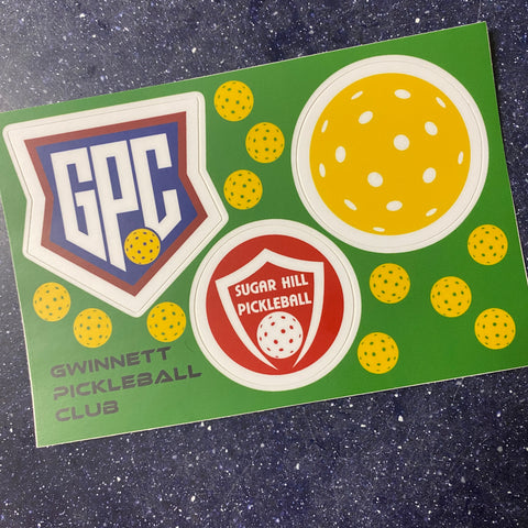 Gwinnett Pickleball Club Stickers